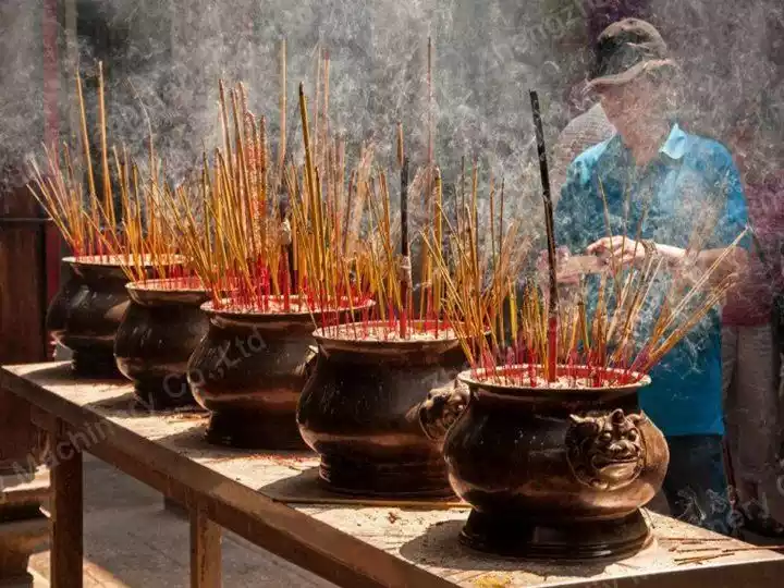 Vietnam big incense burning