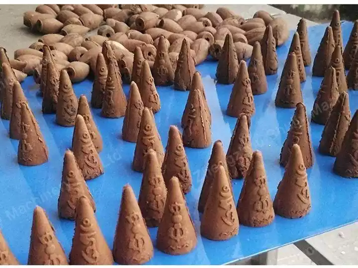 Tower shape backflow incense cone