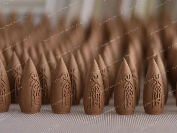 Incense cones with special patterns